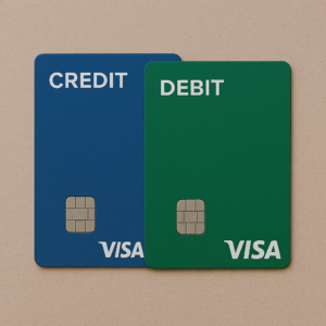 Carte de débit ou de crédit pour la location de voiture