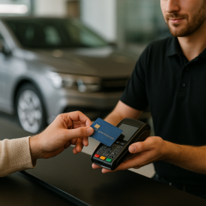 Versement caution à la prise du véhicule de location chez Hertz