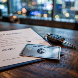 Illustration de la partie garanties sur la page AMEX assurance location de voiture