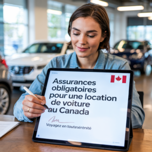 les assurances obligatoires pour une location de voiture au Canada